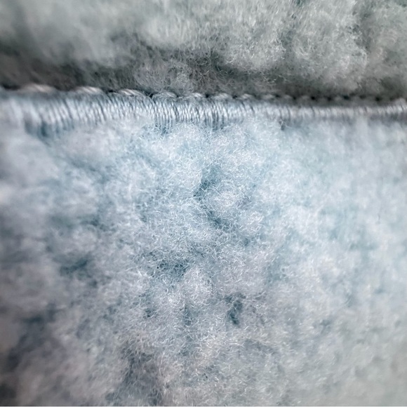 FENDI Peekaboo Mutton Fur + Lamb Leather Blue Powder Sugar + Soft Gold Mini NWT! - Picture 8 of 9